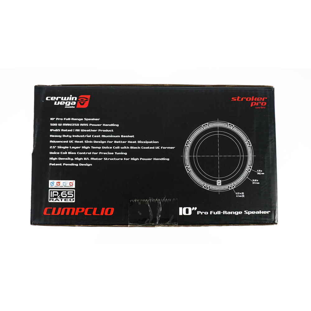 Cerwin Vega CVMPCL10 Stroker Pro Series 10