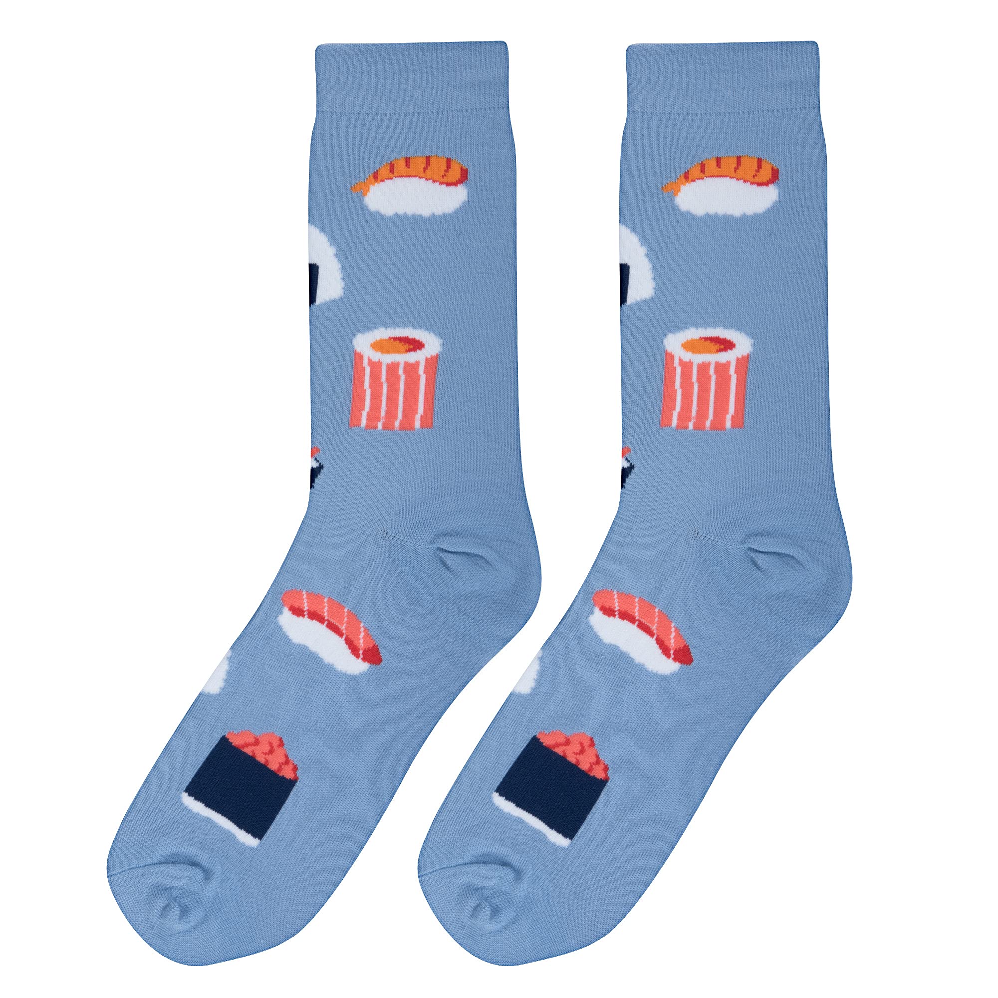 Crazy Socks for Women - Fun Breakfast Coffee Ice Cream Design Crew Socks | Novelty Cute Socks for Everyday Wear, Gift Giving & Themed Parties