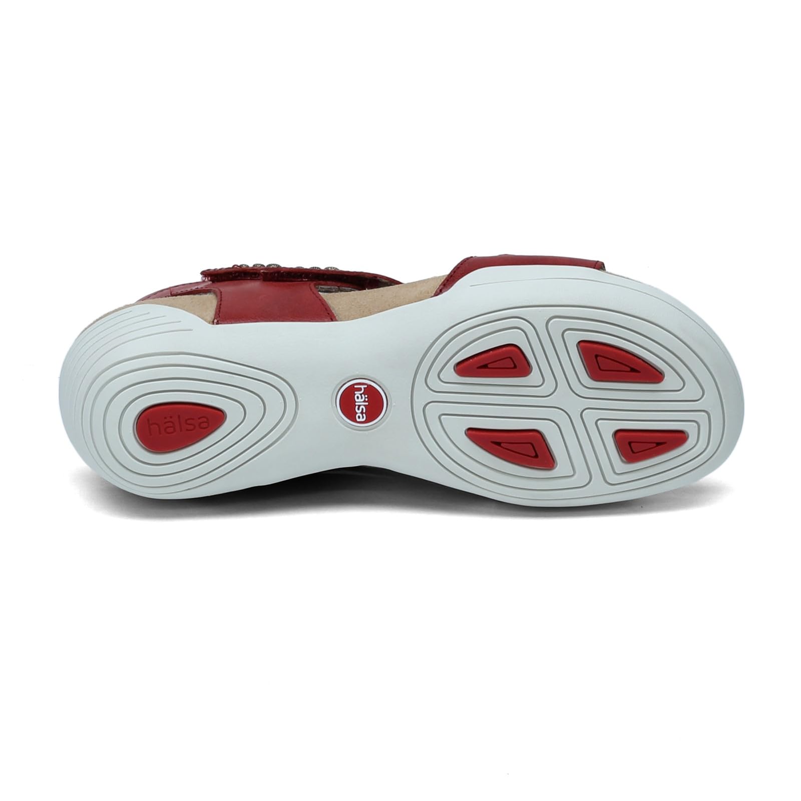 Women's Comfortable Flat Sandals - Red Size 6.5 | Breathable Summer Beach Sandals for Walking, Travel & Casual Outfits