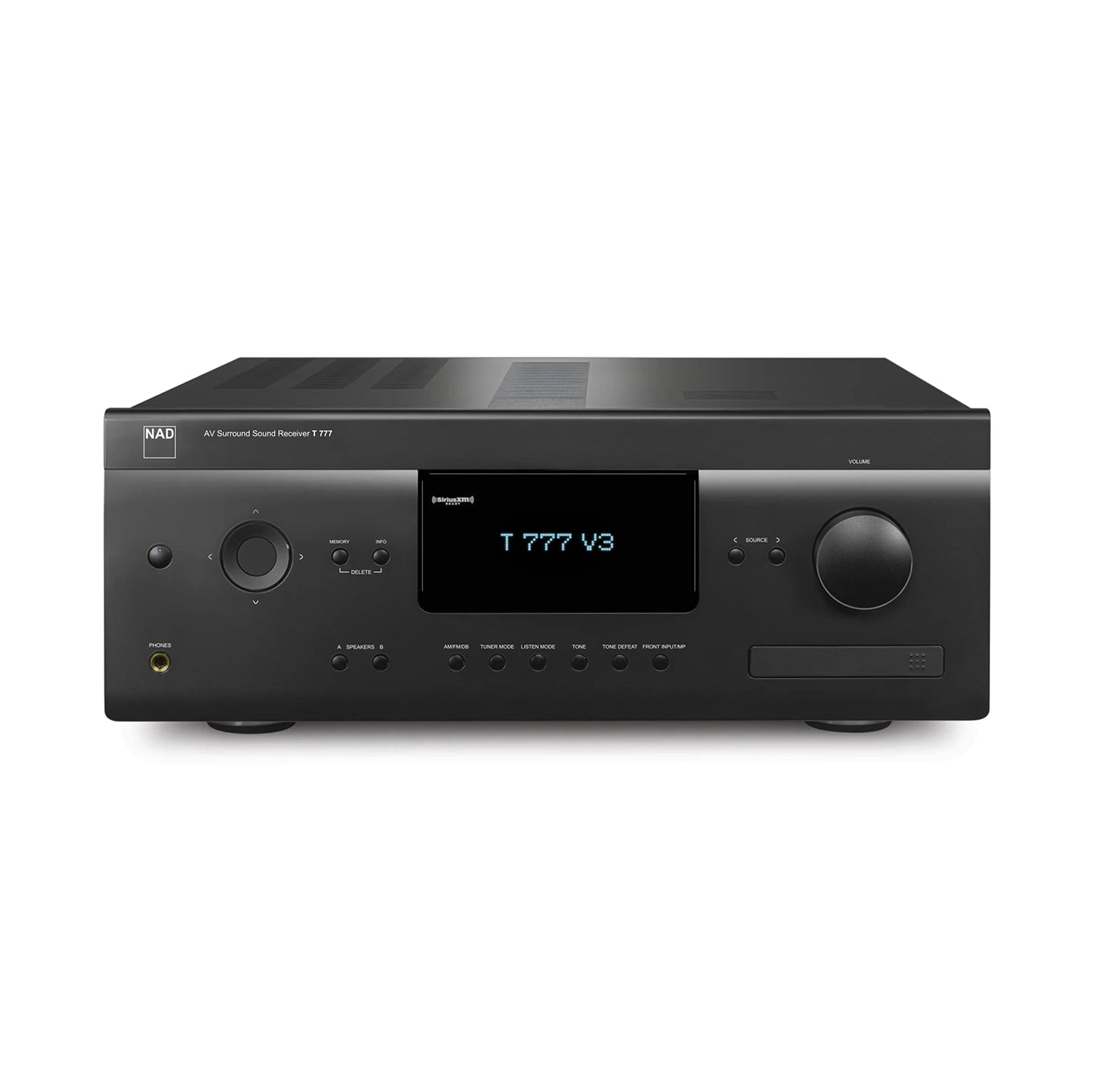 NAD T777 V3 7.2 Channel 4K Ultra HD AV Surround Sound Receiver - Home Theater System for Movies, Music & Gaming