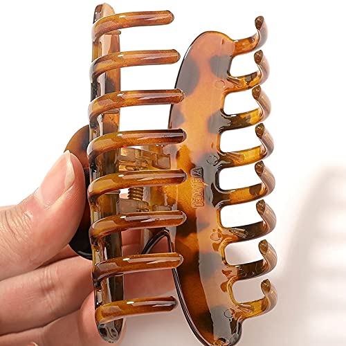 COSYOO Large Hair Claw Clips 5PCS - Durable Non-Slip Strong Hold Barrettes for Women, Modern Hair Clips for Thick Hair - Perfect for Work, Gym, and Everyday Styling