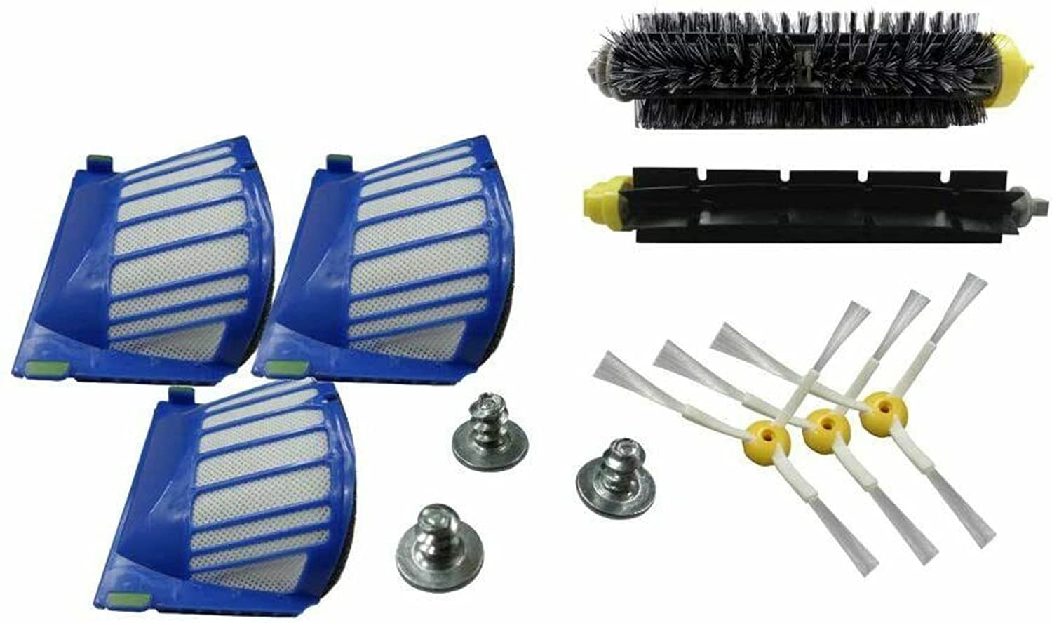 NOOTO 595 Vacuum Cleaner Accessory Kit for iRobot Roomba 600 610 620 650 Series - Replacement Filters, Brushes & Parts - Perfect for Pet Hair & Hardwood Floors Cleaning