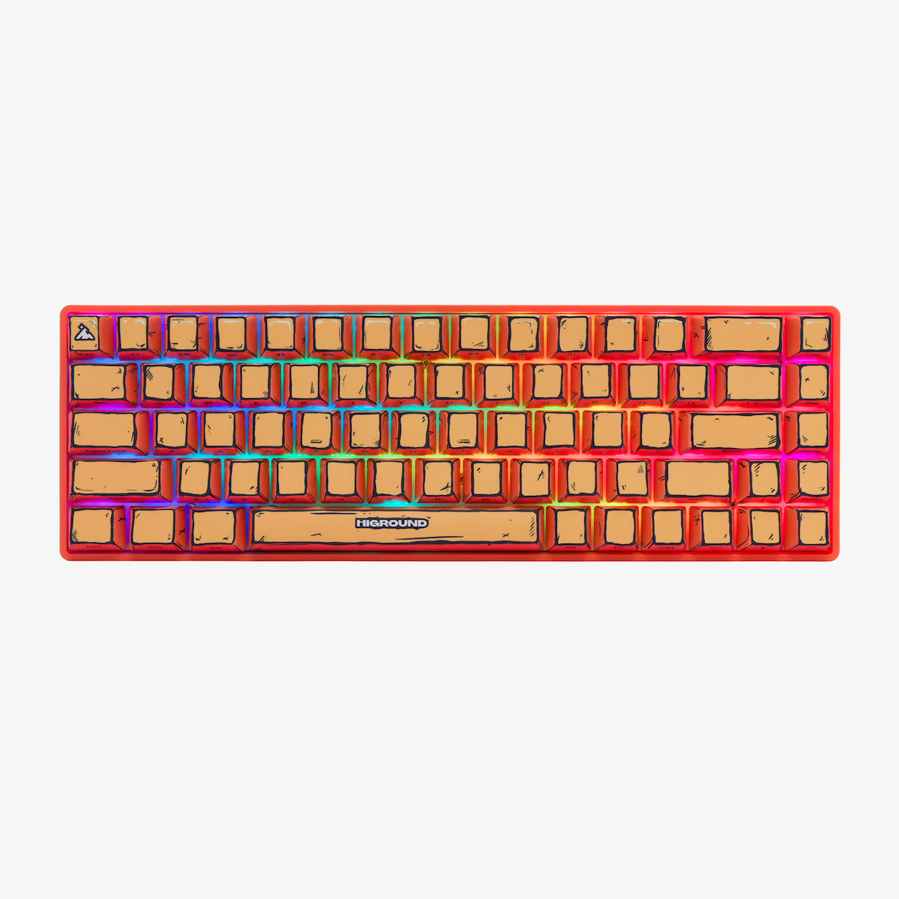 CELSHADE Basecamp 65+ Mechanical Keyboard - Orange Backlit Wired Gaming Keyboard for PC/Mac - Perfect for Gaming, Typing & Office Work