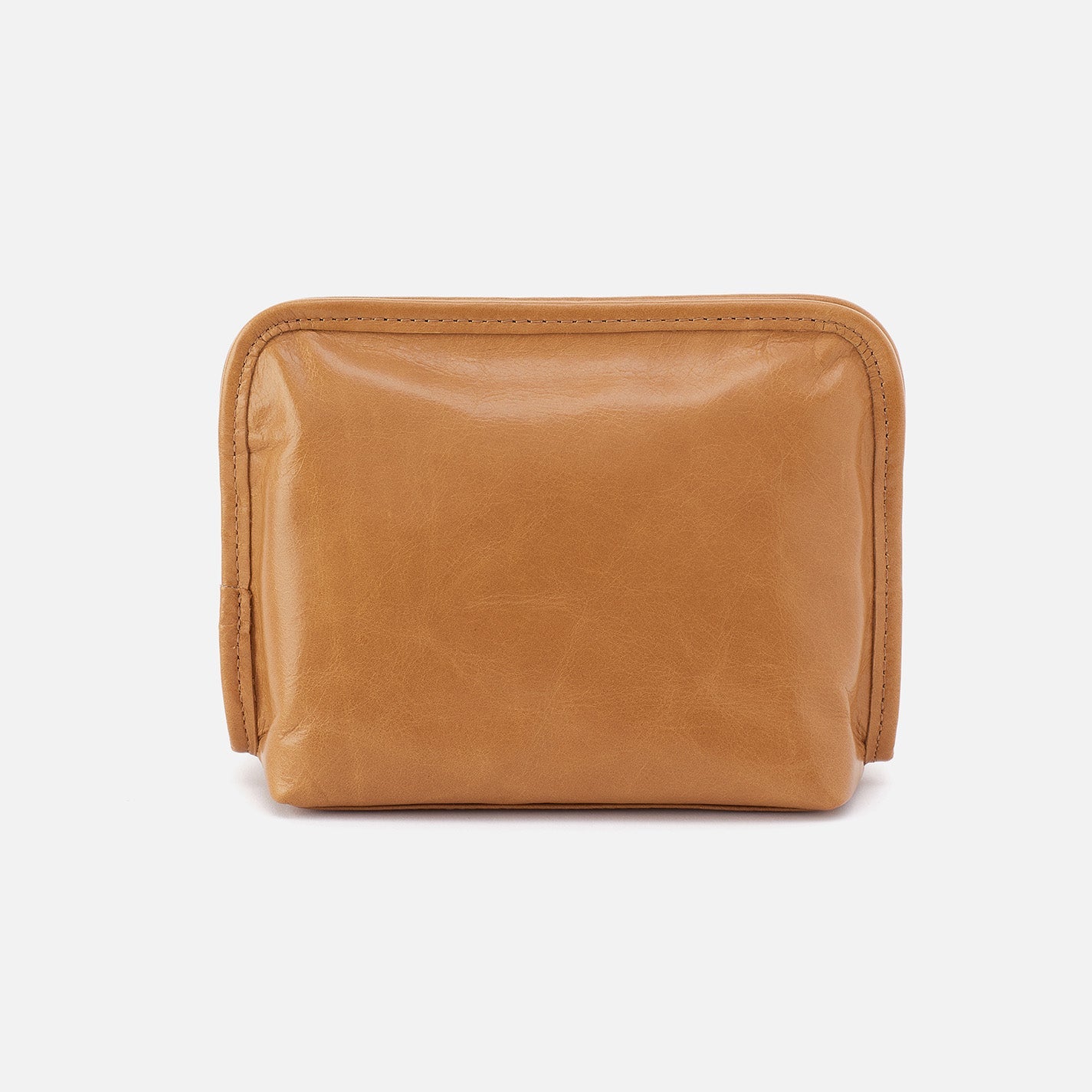 Premium Leather Cosmetic Bag for Women - Natural Polished Leather Makeup Pouch - Perfect for Travel, Gym & Everyday Essentials Organization