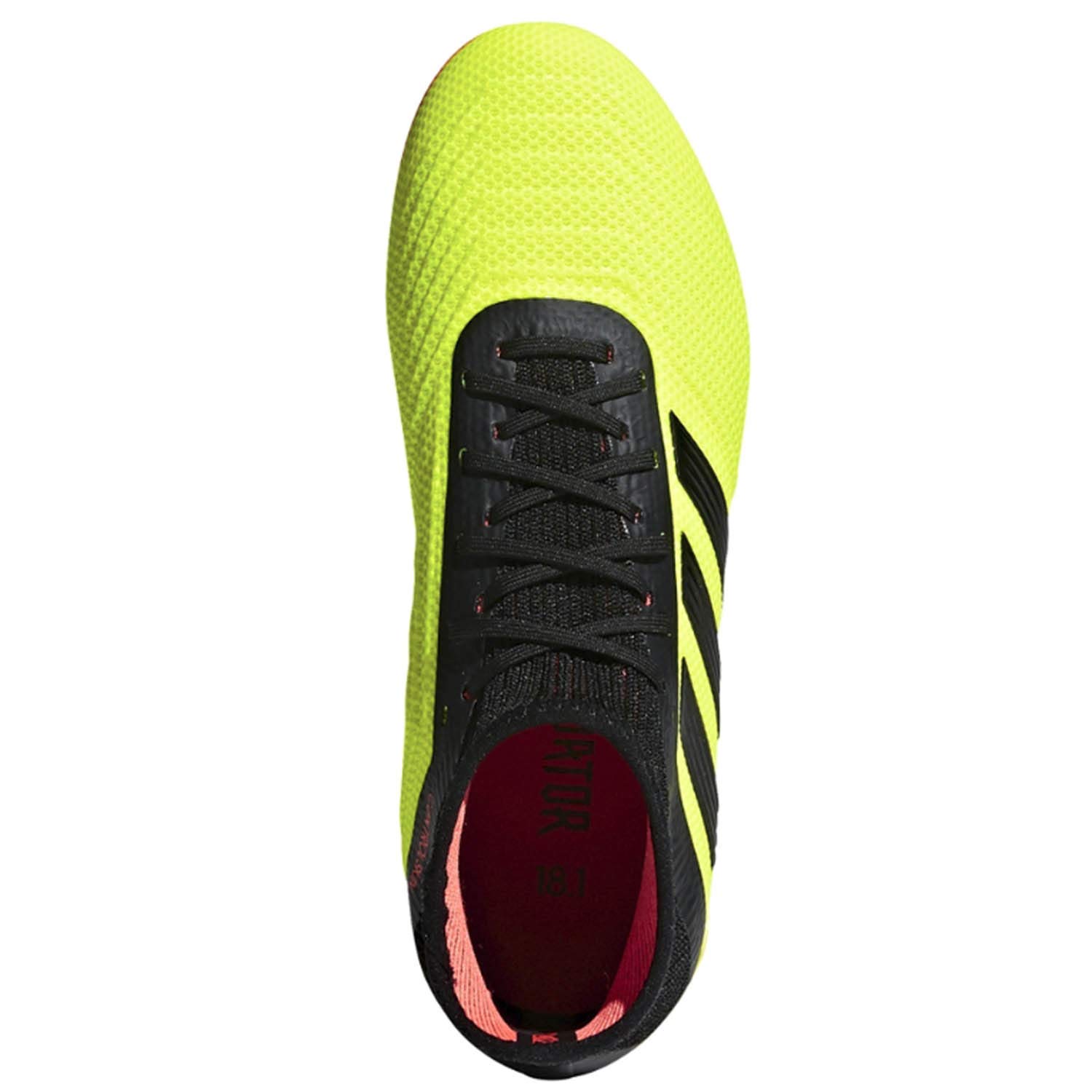 Adidas Men's Predator 18.1 Firm Ground Soccer Cleats - Lightweight Football Shoes for Speed & Control - Perfect for Competitive Matches & Training Sessions