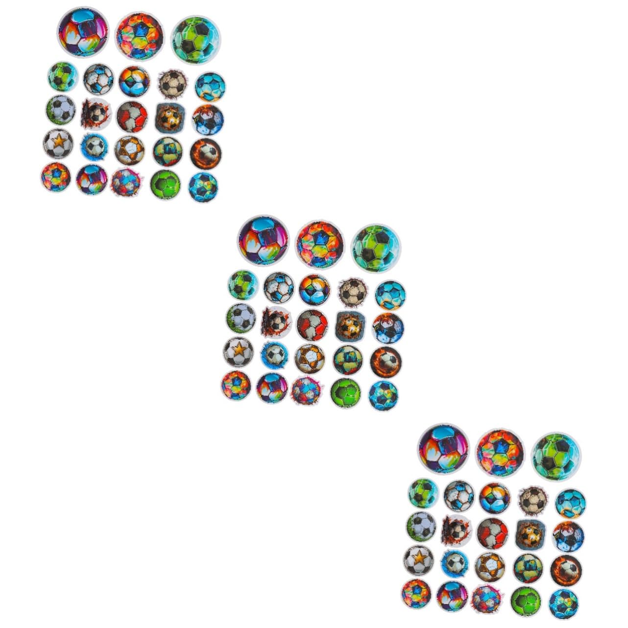BESPORTBLE 150 Pcs Football Stickers - Soccer Ball Theme Party Decals, Bulk Sports Stickers for Teens, Boys, Scrapbooking, DIY Projects - Perfect for Party Favors, School Supplies, and Sports Decorations