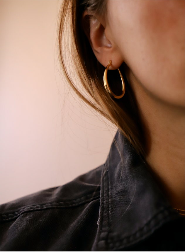 Large Teardrop Hoop Earrings for Women - Trendy Gold & Silver Dangle Earrings for Party, Wedding & Everyday Wear