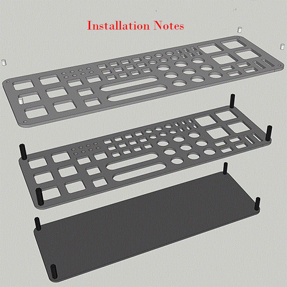 63-Hole Acrylic Screwdriver Organizer & Storage Rack - Multi-Functional Hex/Cross Screwdriver Holder for RC Tools & Workshop Organization | Perfect for DIY Projects, Home Repairs & Professional Tool Storage