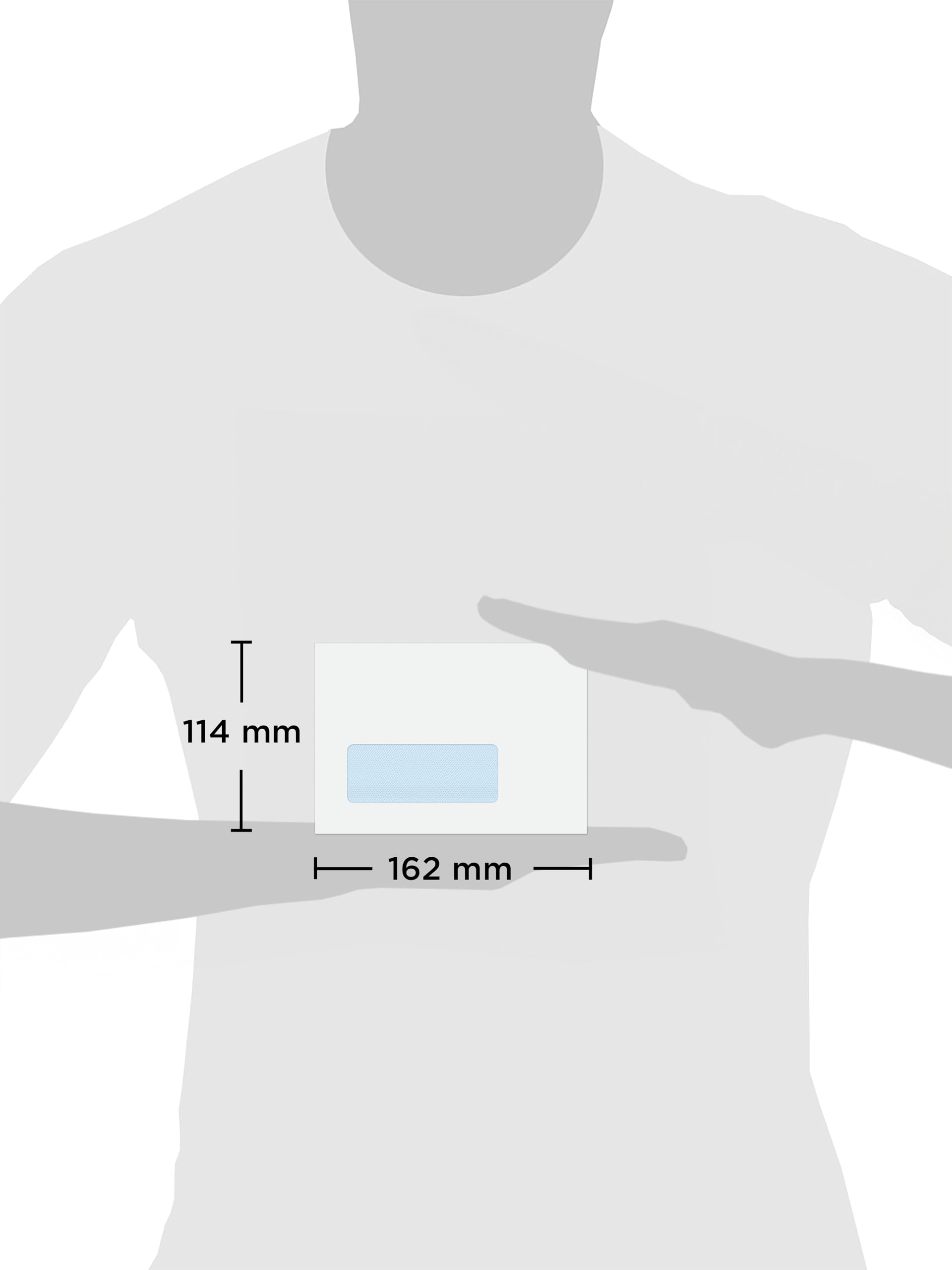 Premium White C6 114 x 162mm 80 GSM Self-Sealing Window Envelopes (2601) - Pack of 1000 for Business Mail, Invoices & Office Correspondence