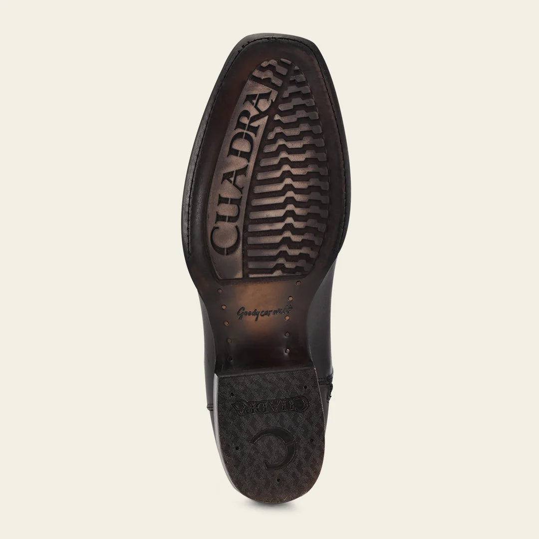 Men's Cuadra Black Cowboy Boots - Genuine Stingray Leather Ankle Boots with Zip for Western Style | Perfect for Rodeo, Country Music Festivals & Casual Wear