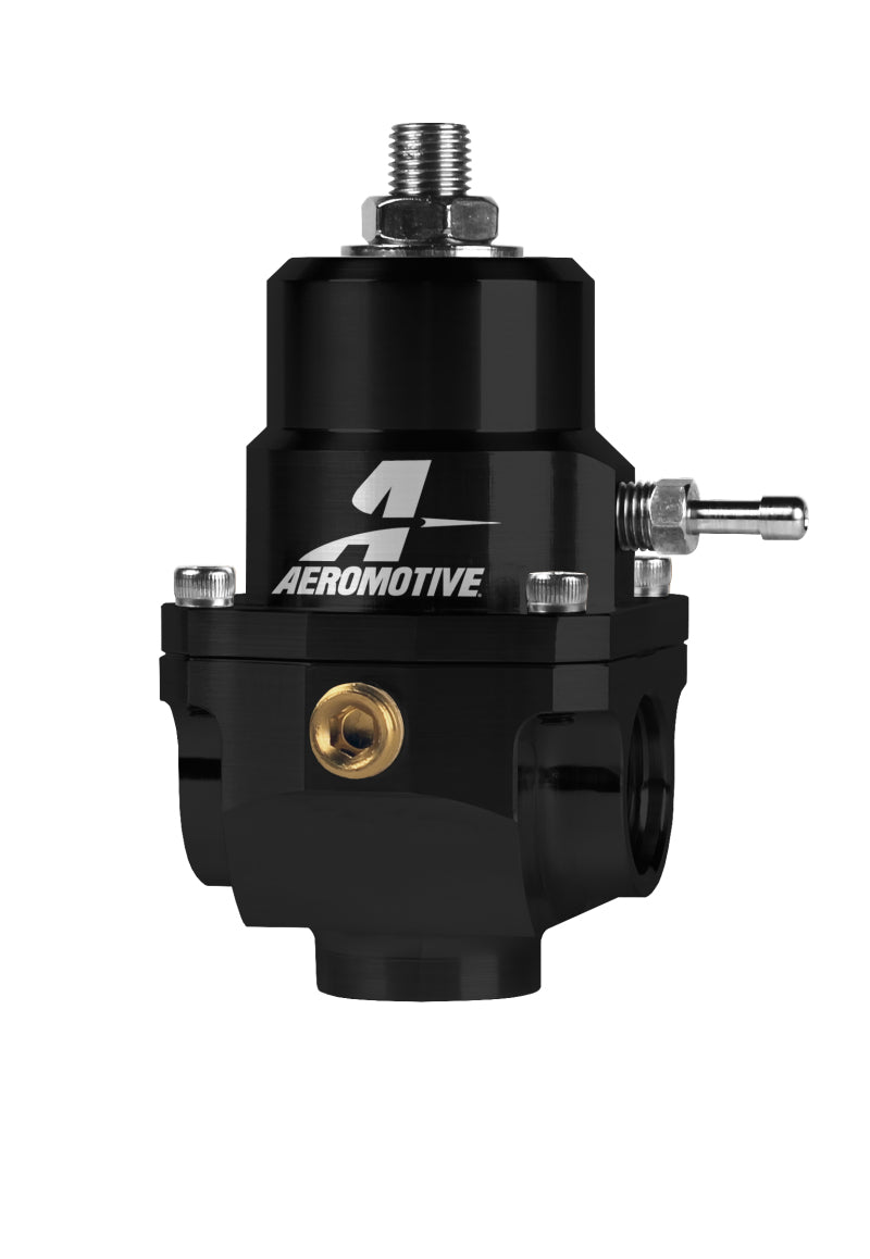Aeromotive Adjustable Fuel Pressure Regulator 35-75 PSI with .313 Valve & Dual 08 Inlets/Return - Perfect for High-Performance & Racing Engines