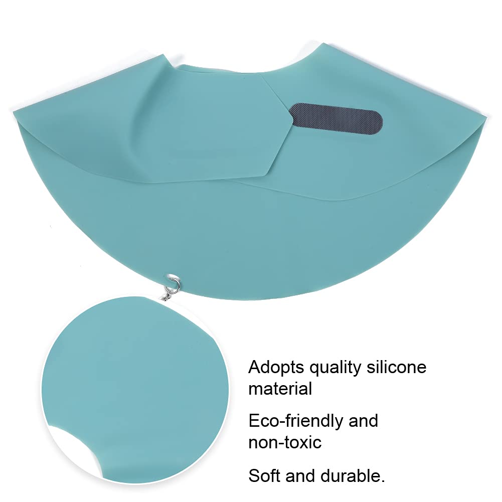 Waterproof Silicone Hair Cutting Cape - Professional Hairdressing Neck Cloth & Shawl for Barber Stylists | Salon Neck Guard Protects Clothes During Haircuts, Trims & Coloring