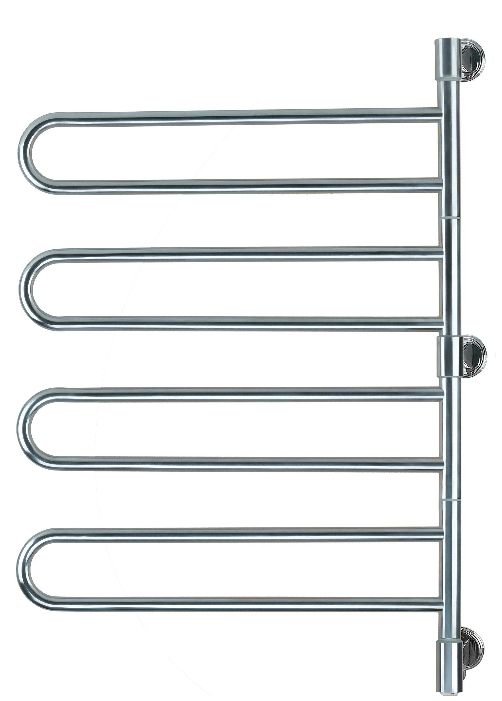 Amba Swivel Large Jill J-B004B 6-Bar Plug-in Towel Warmer in Brushed Nickel - Premium Bathroom Luxury for Spa, Hotel & Home Use