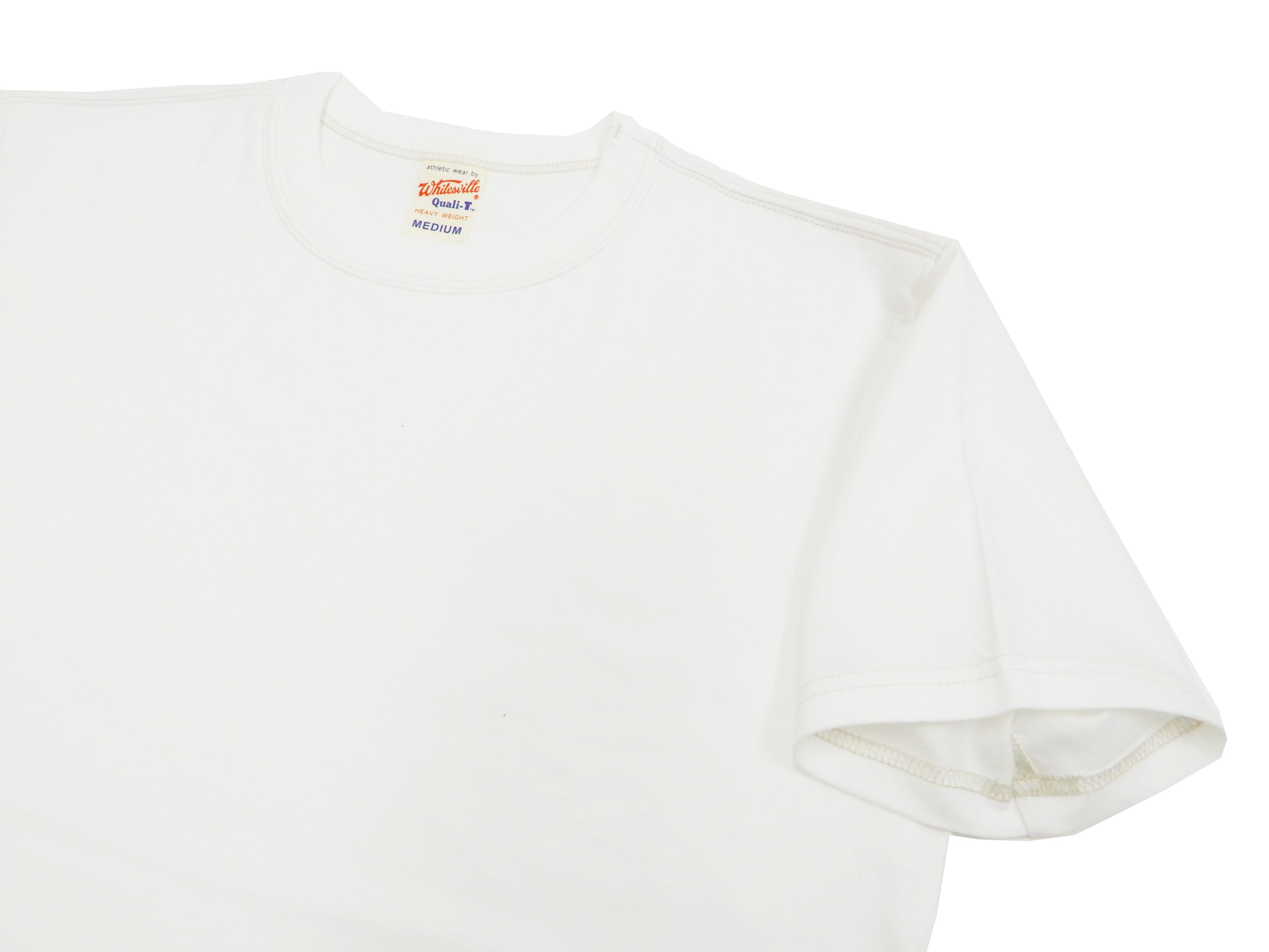 Whitesville 2 Pack Men's Plain Short Sleeve Loopwheeled T-Shirts by Toyo Enterprises WV73544 105 Off White - Casual Wear, Street Style & Everyday Comfort