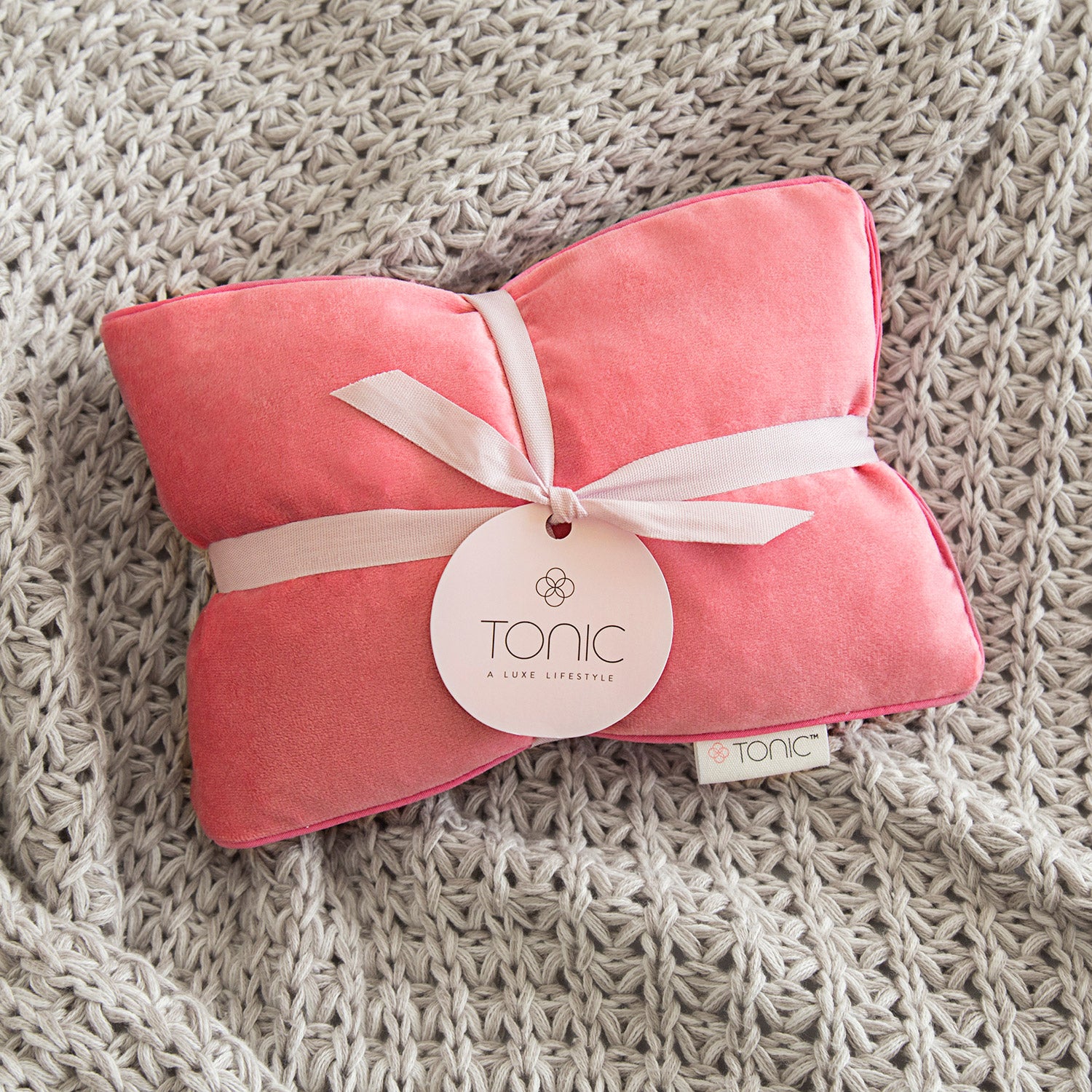 2 Pack Heat Pillows - Coral Fleur Rose Design for Neck & Back Pain Relief - Perfect for Relaxation, Stress Relief & Muscle Therapy at Home or Office