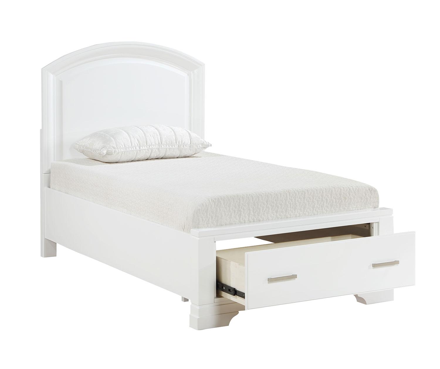 Arista 6-Piece Twin Size Storage Bedroom Set - White | Space-Saving Bedroom Furniture for Kids, Teens & Small Rooms