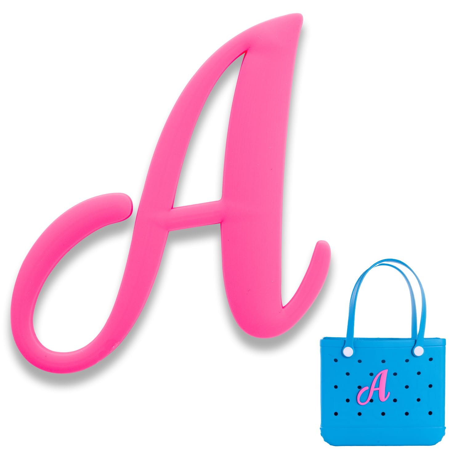 Personalized Bogg Bag Charms - Alphabet Letter Accessories for Customizing Beach Totes & Bogg Bags | Perfect for Summer Beach Trips, Pool Parties & Vacation Essentials
