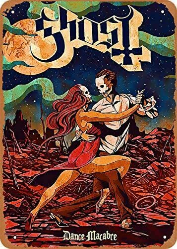 Vintage Ghost Town Metal Tin Sign - 8x12 Inch Retro Wall Plaque for Home, Kitchen, Bar & Coffee Shop Decor - Perfect for Western Themed Rooms & Man Cave Wall Art
