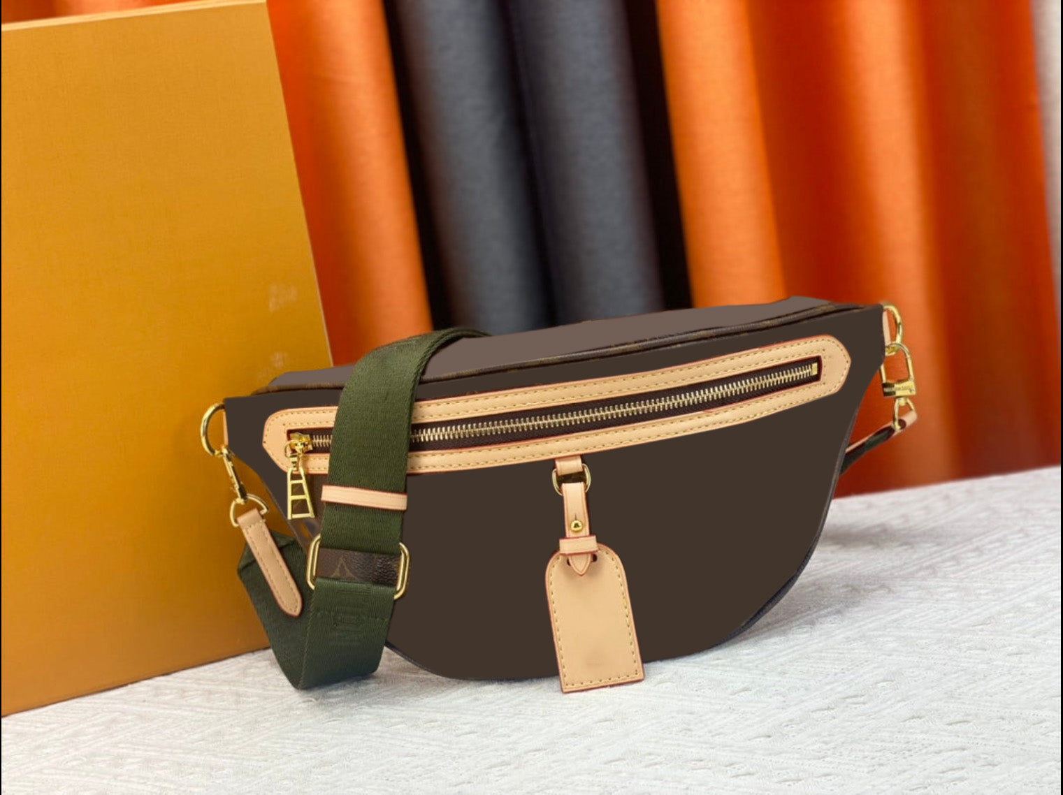 Premium Genuine Leather Waist Sling Bag - Crossbody Fanny Pack for Men & Women - Perfect for Travel, Hiking, Running, and Everyday Use