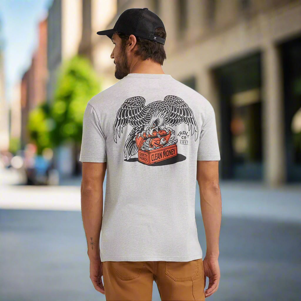 DHCM Eagle Eye Graphic T-Shirt for Men - Comfortable Cotton Tee with Trendy Print - Perfect for Casual Wear, Street Style & Everyday Outfits