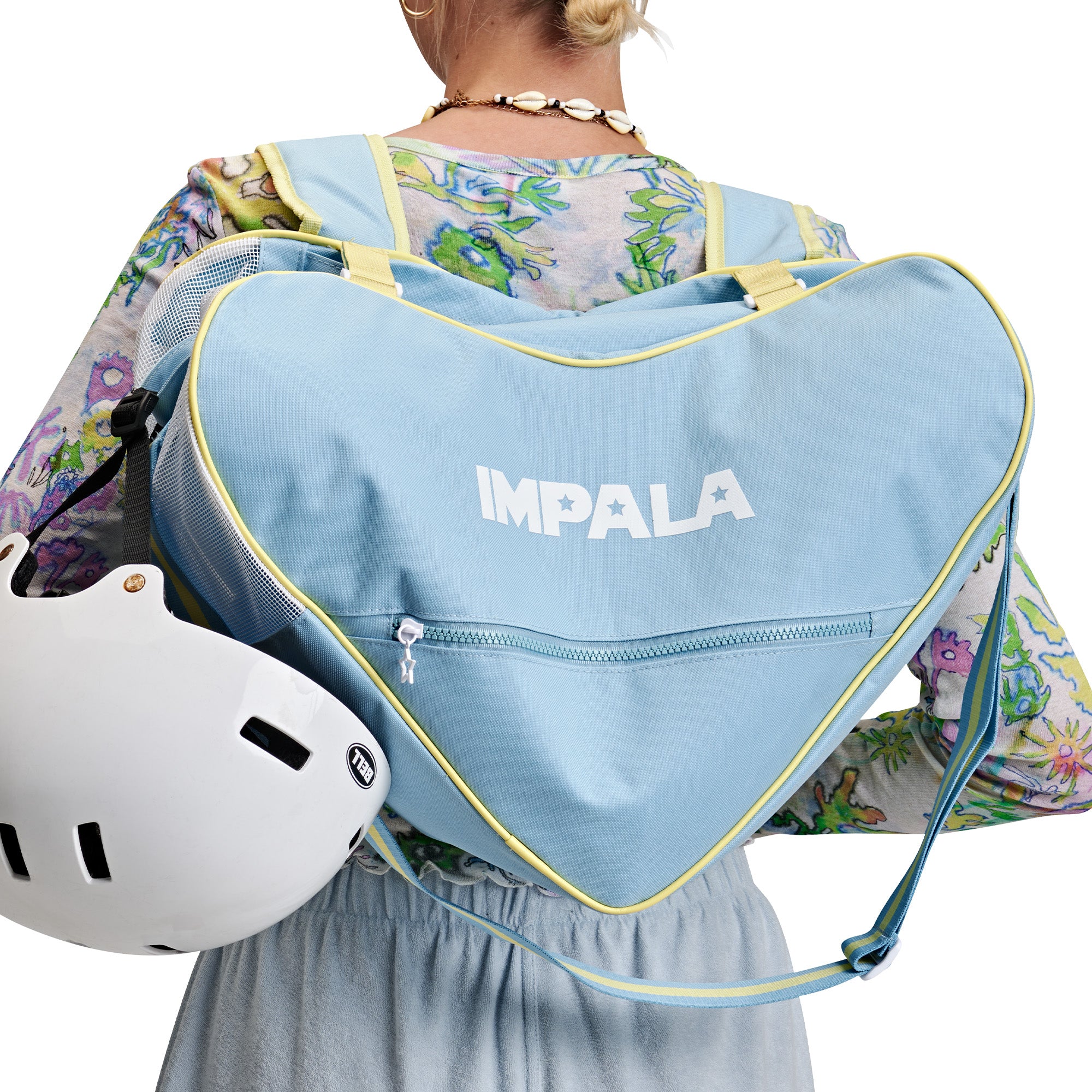 Impala Skate Bag Sky Blue - Durable & Stylish Roller Skating Backpack for Women & Men - Perfect for Rink, Park & Travel Accessories