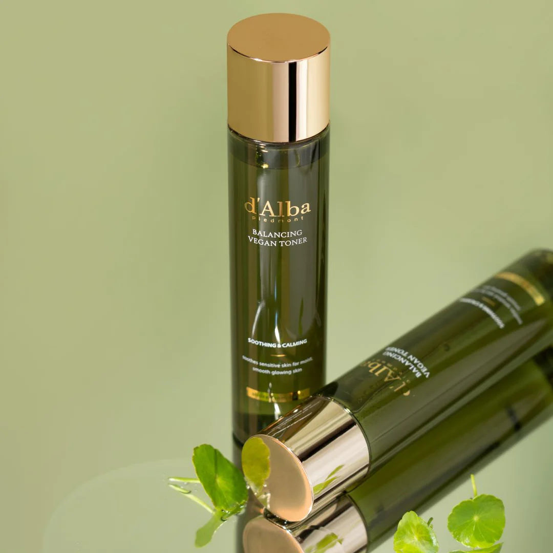 d'Alba Mild Skin Balancing Vegan Toner 150ml - Alcohol-Free Hydrating Facial Toner for Sensitive Skin | Korean Skincare for Daily Use & Post-Cleansing Routine