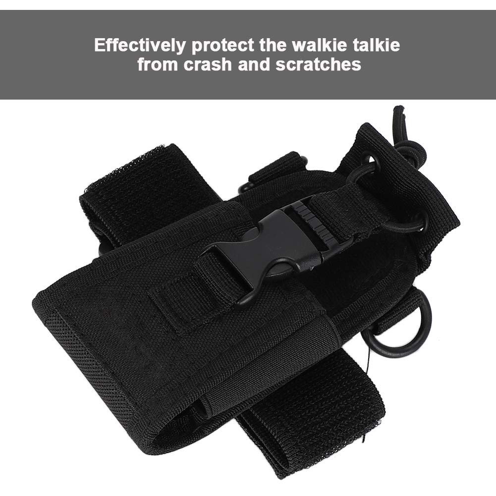 PUSOKEI Universal Radio Holster - Heavy Duty Arm Bag & Carry Pouch for UV5R, UV82, TYT UV5RA, Kenwood Walkie Talkies - Perfect for Security Guards, Construction Workers & Outdoor Enthusiasts
