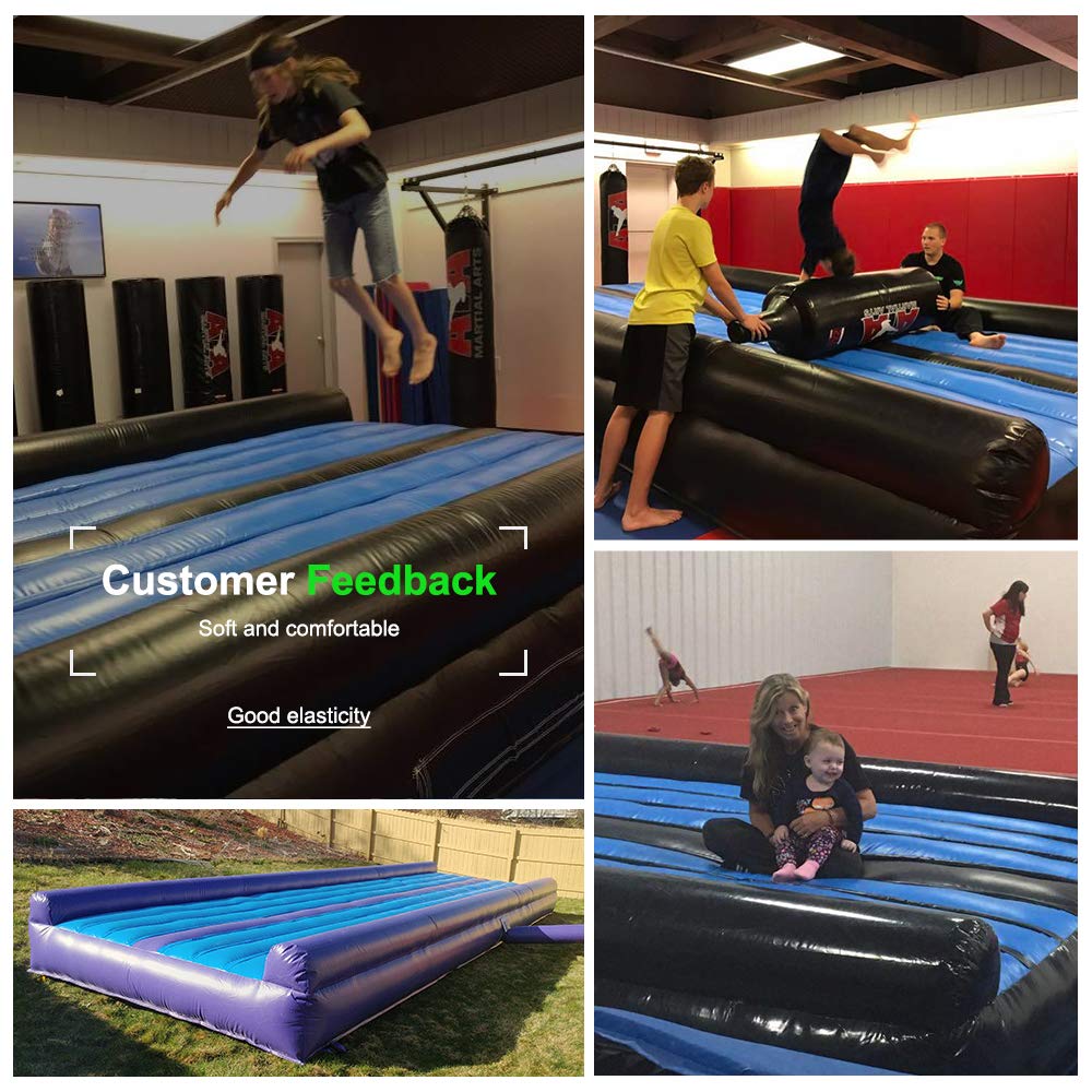 Inflatable Tumble Track for Gymnastics Training - Professional Air Floor Mat for Tumbling, Cheerleading & Home Practice - Perfect for Kids, Adults & Gym Classes