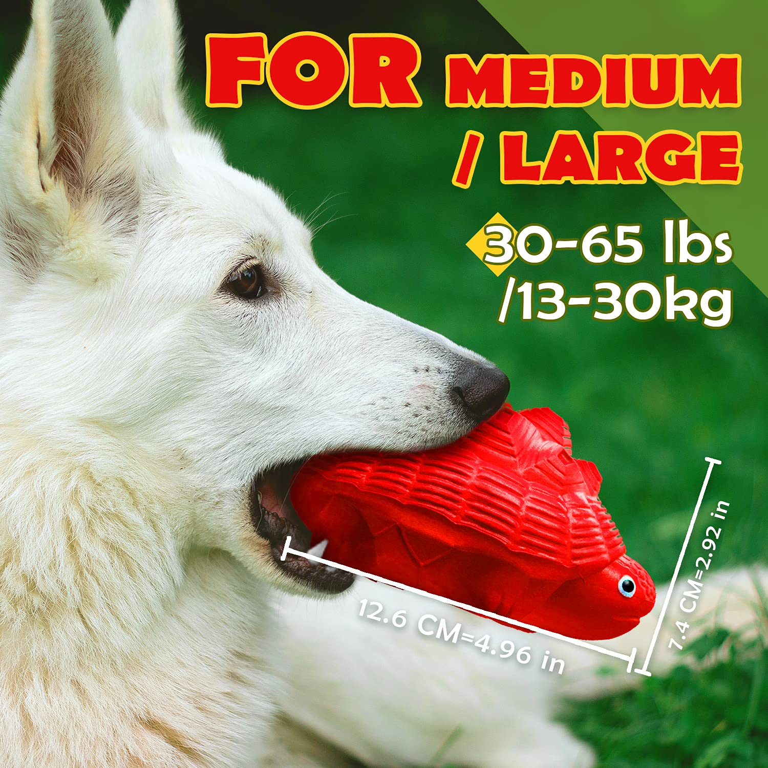 Durable Indestructible Dog Toys for Aggressive Chewers - Heavy Duty Chew Proof Toys for Large Breed Dogs - Tough Squeaky Dog Chew Toys for Boredom Relief & Dental Health | Perfect for Playtime, Training & Anxiety Relief