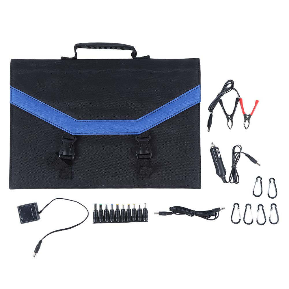 90W Foldable Solar Panel Kit - Waterproof & Portable Flexible Solar Charger for Phones, Laptops, Tablets, GPS, Cameras - Ideal for Camping, Hiking, RV Trips & Emergency Power Outages