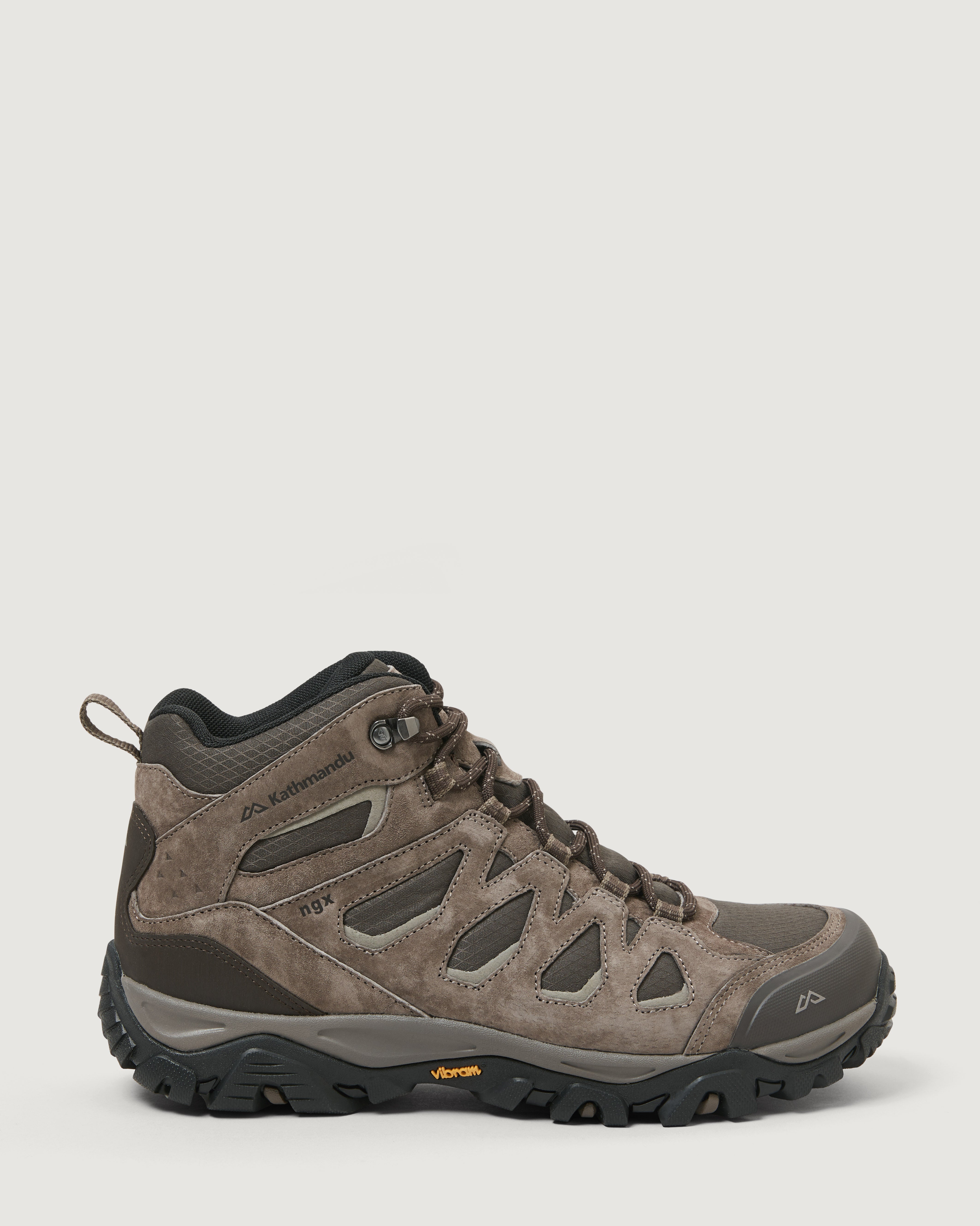 Men's Mornington Waterproof Mid Hiking Boots - Gunsmoke Color | Lightweight & Durable Outdoor Shoes for Trekking, Camping & Mountain Climbing