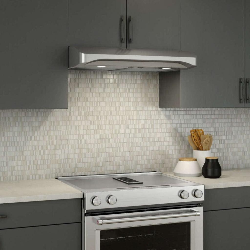 Broan Elite Alta I Series 30-Inch Stainless Steel Convertible Under Cabinet Range Hood - ALT130SS - Powerful Kitchen Ventilation for Smoke & Odor Removal - Perfect for Home Cooking & Grilling