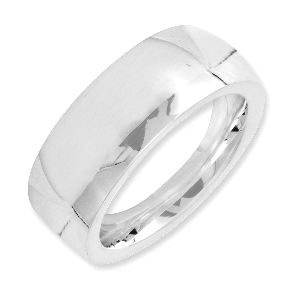Premium 7mm Comfort Fit Wedding Band Ring for Men - Size 13, Stainless Steel, USA Made - Perfect for Weddings, Anniversaries & Special Occasions