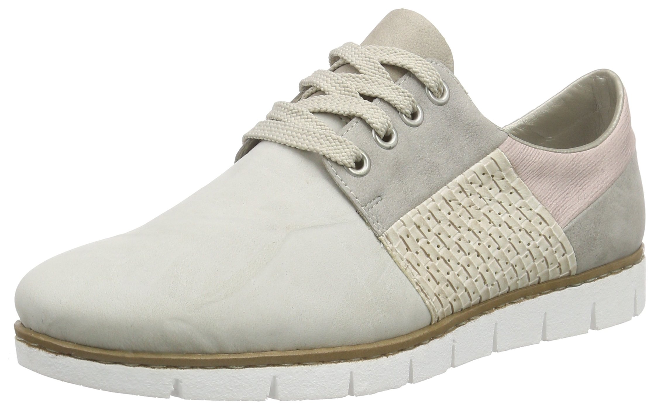 Rieker M1327 Women's Low-Top Sneakers - Comfortable Casual Shoes for Walking, Work & Everyday Wear - Lightweight Breathable Slip-On Sneakers for Women