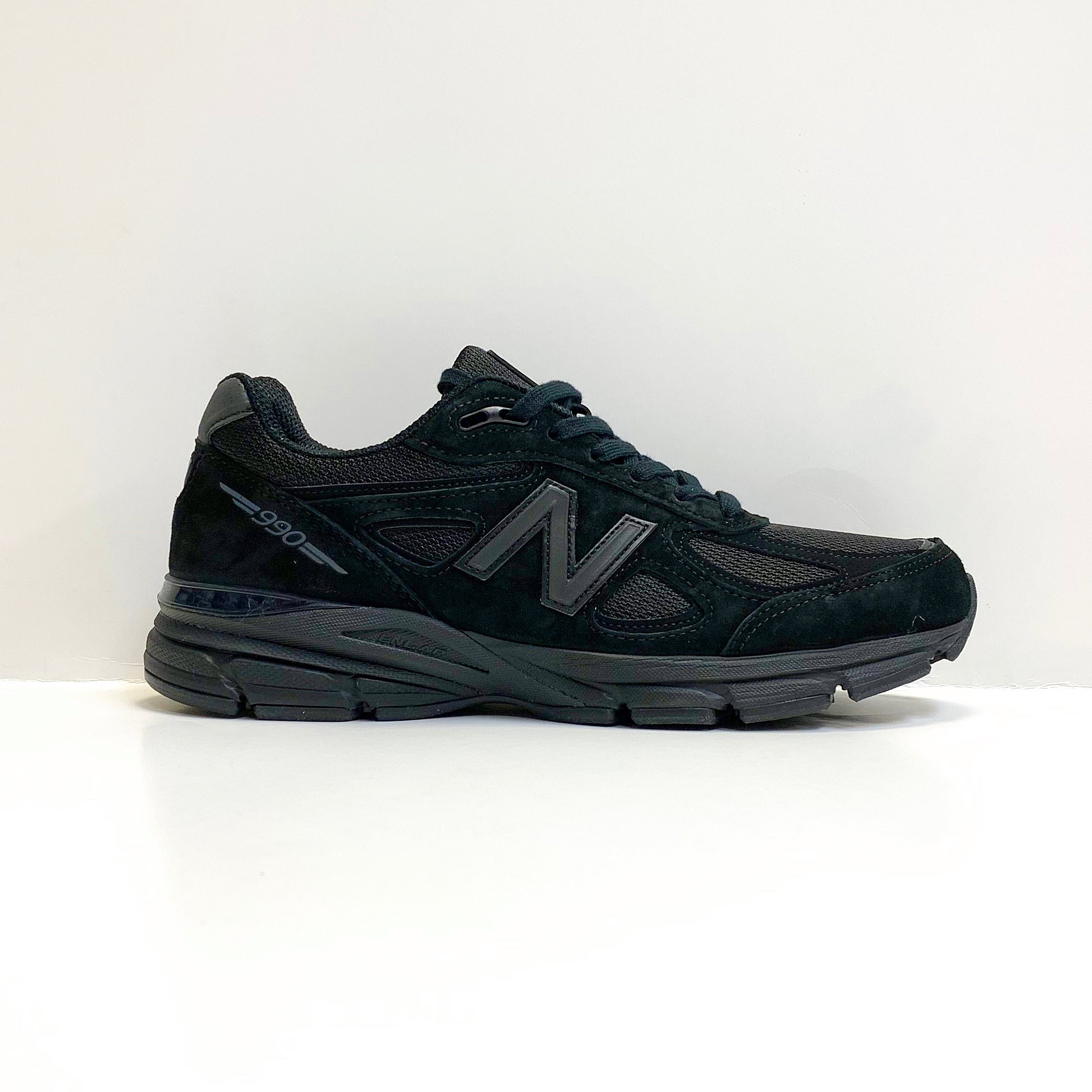 New Balance M990BB4 Triple Black Made in USA M990V4 Running Shoes for Men - Premium Comfort & Support for Jogging, Gym, and Daily Wear