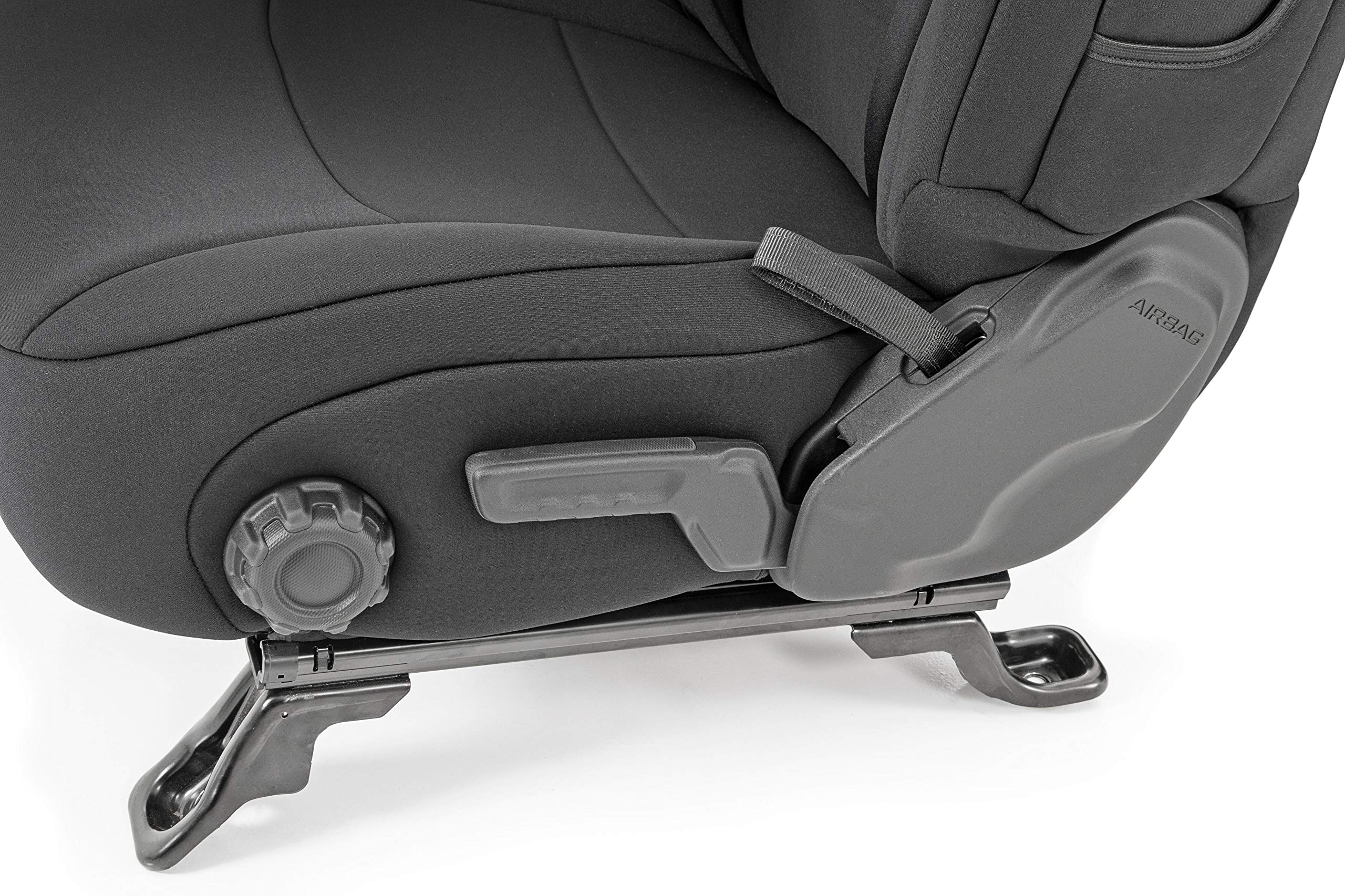 Rough Country Neoprene Seat Covers for Jeep Wrangler TJ (2003-2006) & Unlimited (2004-2006) - Waterproof, UV Resistant, Foam Padded Front & Rear Seat Protectors - Perfect for Off-Roading, Camping & Outdoor Adventures