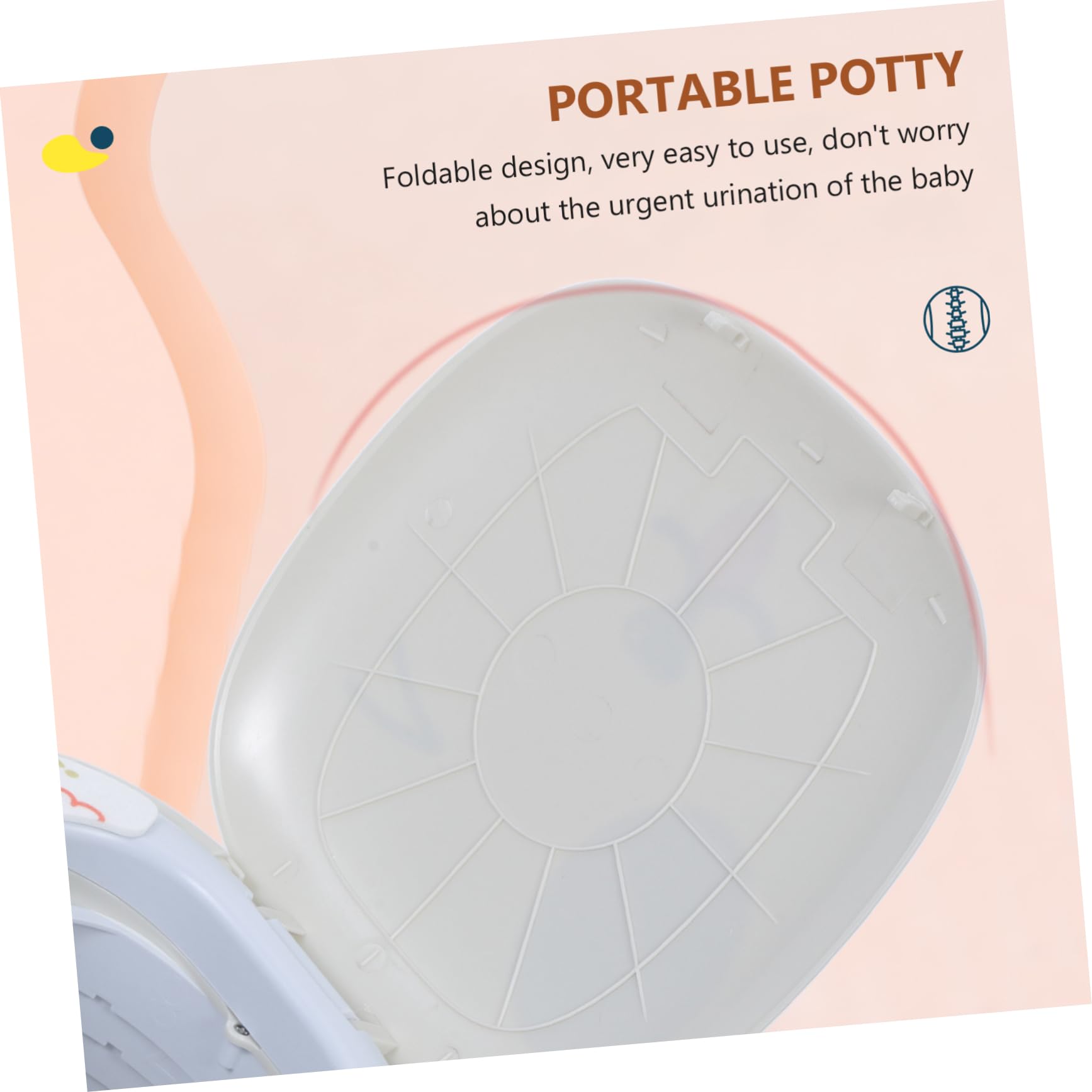 UPKOCH 2 Pack Portable Kids Travel Potty - Foldable Child Toilet Seat with Carry Handle for Toddlers, Camping, Road Trips & Outdoor Activities