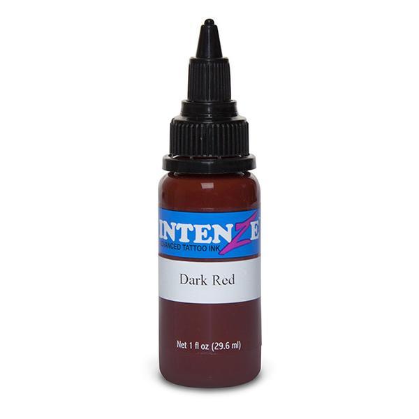 Intenze Dark Red Tattoo Ink - Professional Grade for Bold & Vibrant Tattoo Designs - Perfect for Sleeves, Tribal Art & Body Art