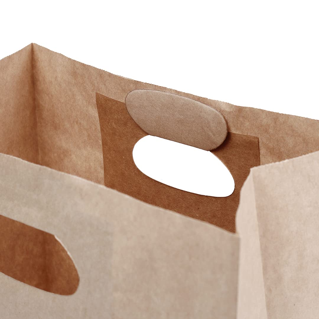 Eco-Friendly Rectangle Paper Take Out Bags with Handles - 11