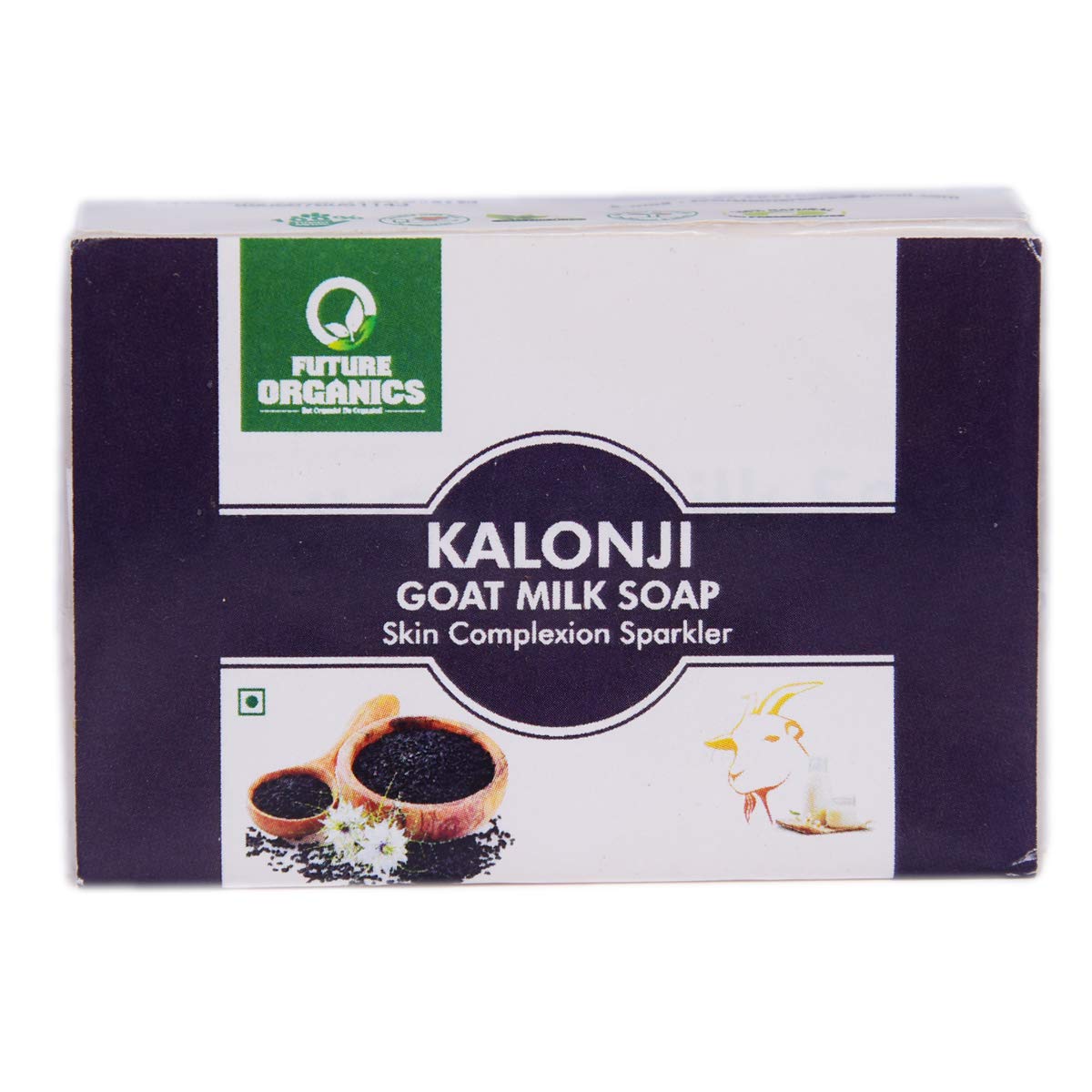 Future Organics Kalonji Soap - 100% Natural Herbal Soap with Black Seed Oil - Pack of 2 (3.5 oz each) - Gentle Cleansing for Sensitive Skin & Daily Skincare Routine