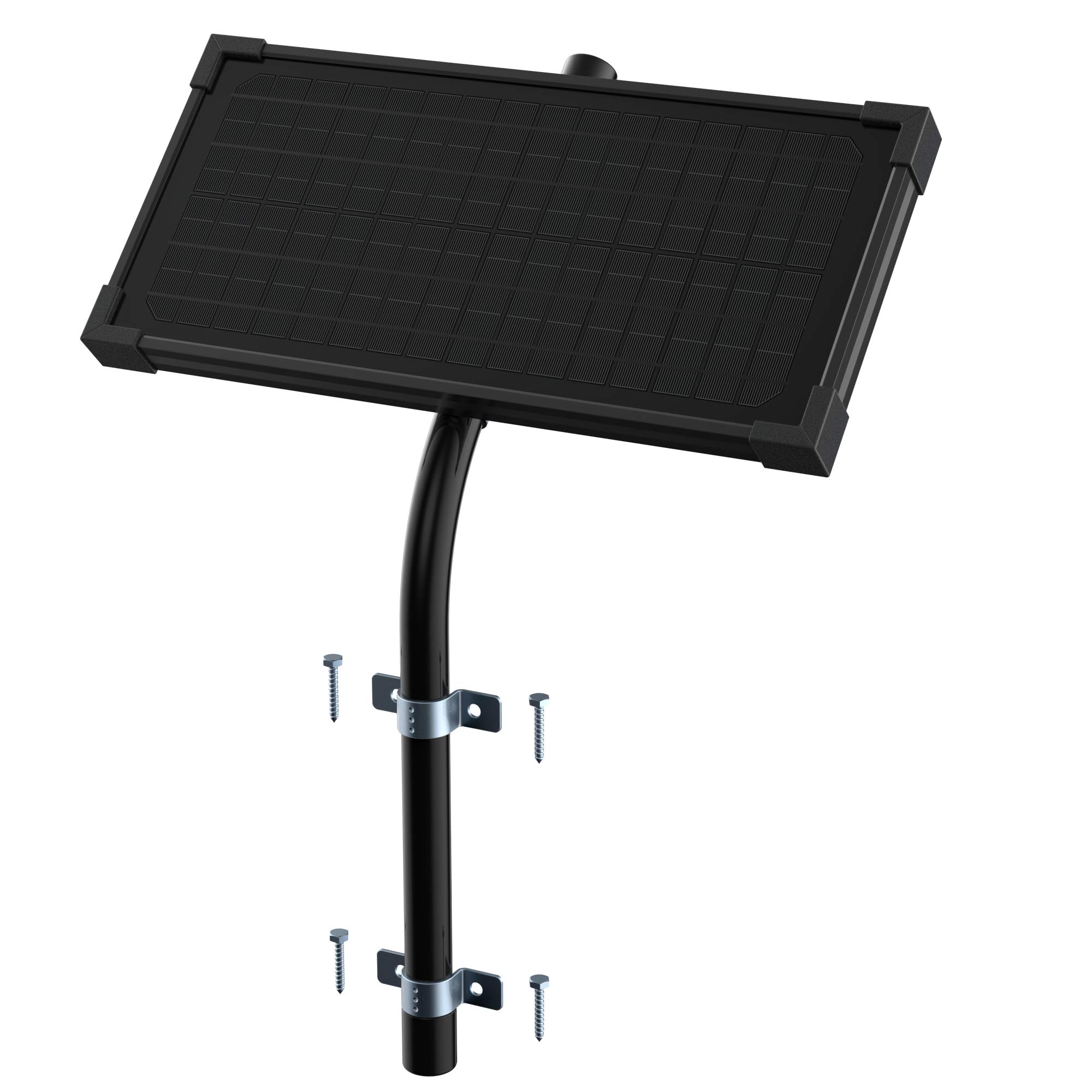 Solar Panel Mounting Brackets - Adjustable Tubular Pole Support for 5W to 40W Solar Panels | Perfect for RV, Boat & Off-Grid Solar Systems