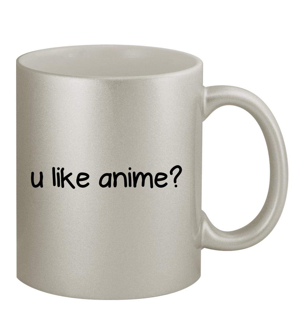 Anime-Themed 11oz Silver Coffee Mug - Perfect for Tea, Hot Chocolate & Office Use - Great Gift for Anime Fans