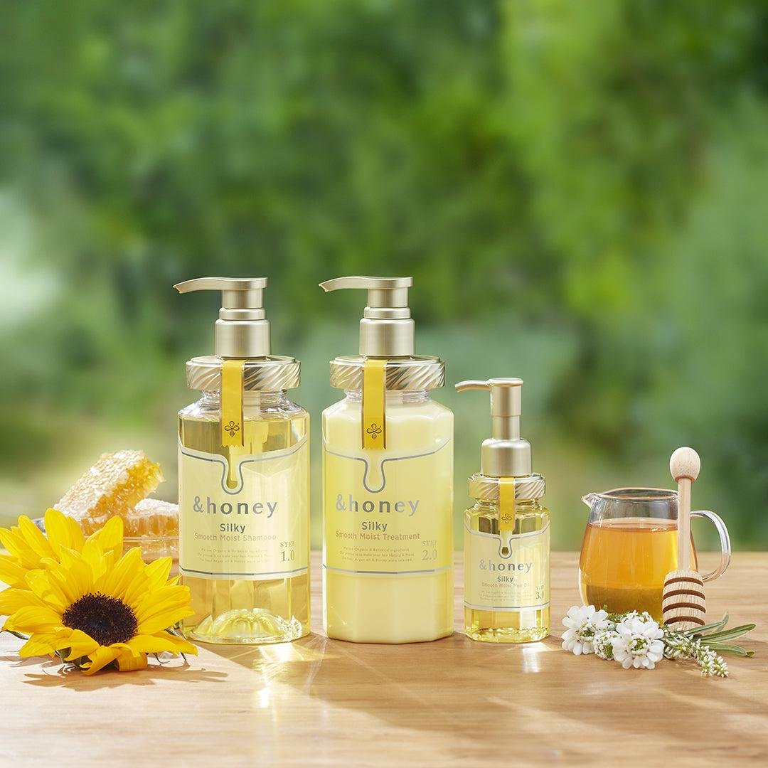 Honey Silky Smooth Moist Hair Oil 3.0 - 100ml Hair Treatment for Dry, Damaged Hair - Perfect for Daily Hydration & Styling