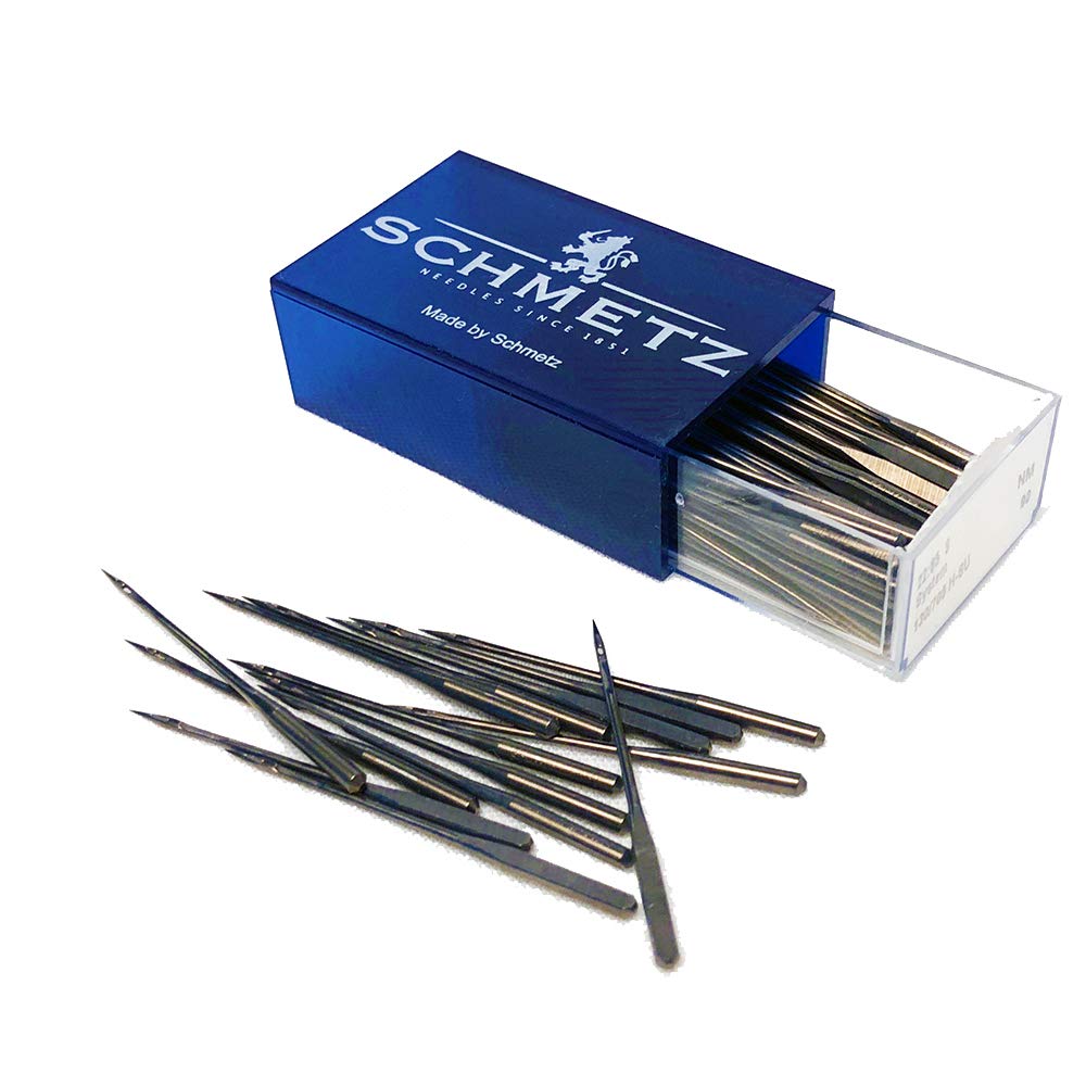 Schmetz Super Nonstick Sewing Machine Needles - Size 90/14 (Pack of 10) - Universal Needles for Heavy Fabrics, Denim & Leather - Perfect for Quilting, Upholstery & Crafting Projects
