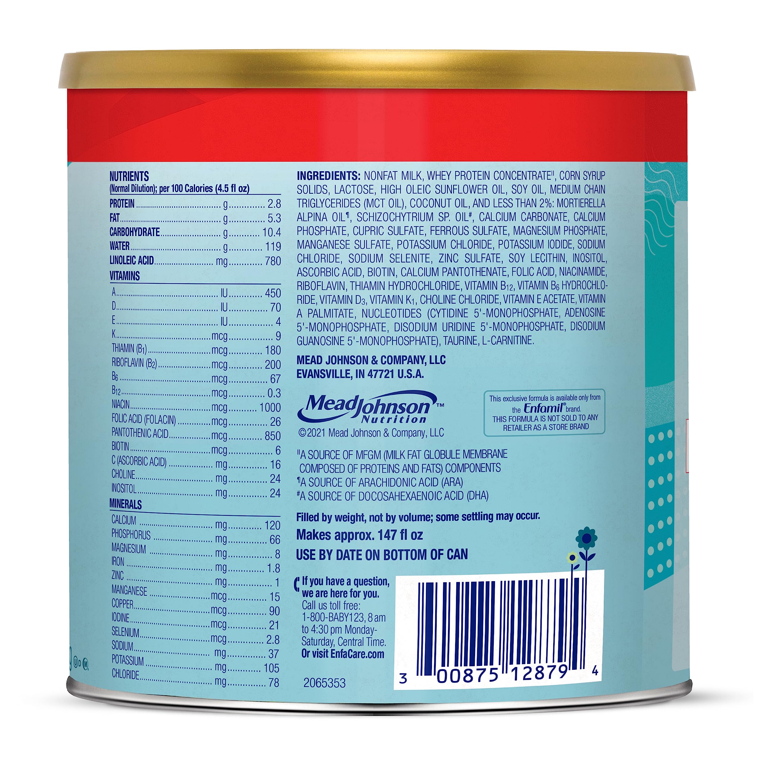 Enfamil NeuroPro EnfaCare High Calorie Premature Baby Formula - Iron Fortified Milk-Based Powder with DHA for Brain Development | Easy Digest Proteins, Vitamins & Minerals for Immune Support | 23 Oz Can (Pack of 4) | Ideal for Preterm Infants & NICU Graduates