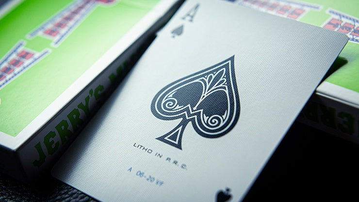 Vintage Green Jerry's Nuggets Playing Cards - Classic Casino Style for Poker, Magic Tricks & Card Games | Premium Collectible Deck for Cardistry & Game Nights