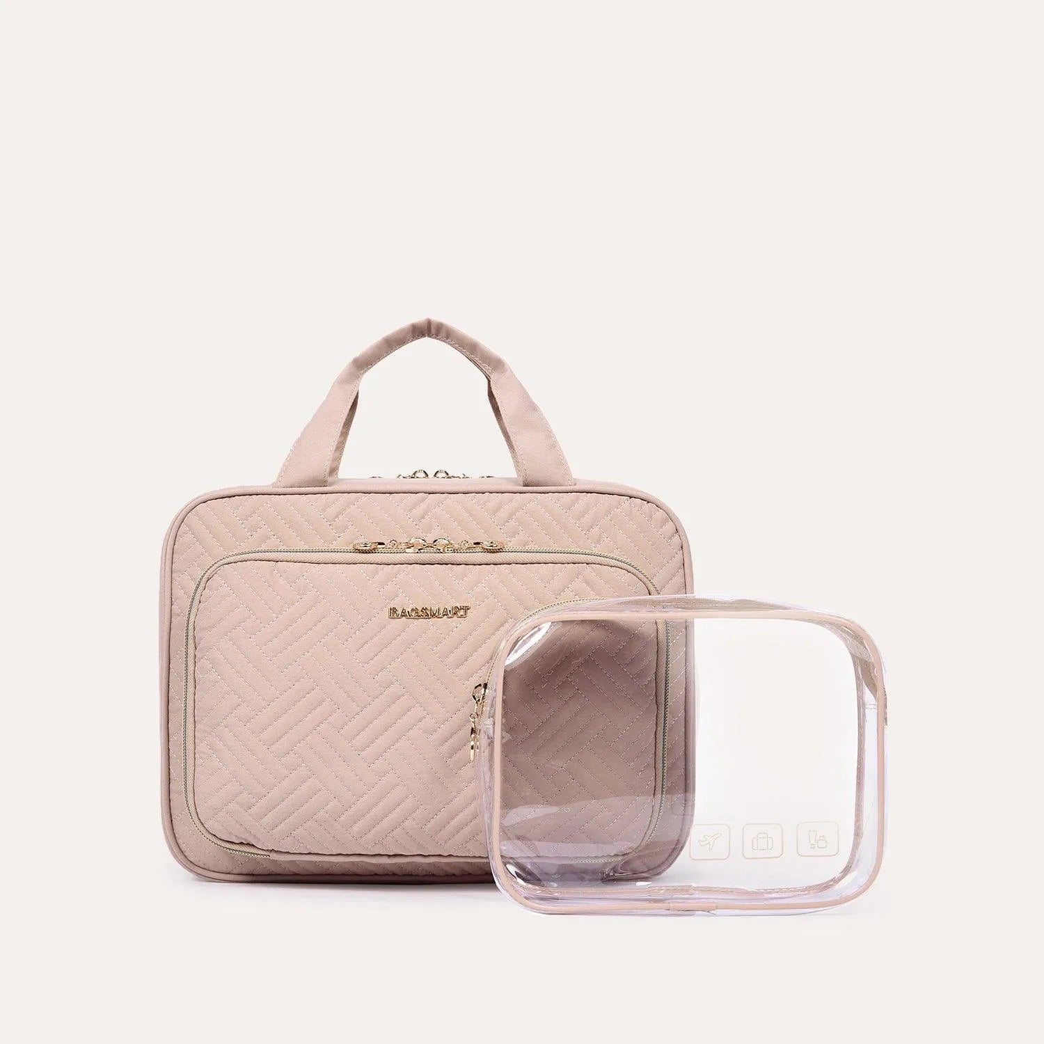Space Saver Pro Hanging Toiletry Bag - Waterproof Travel Cosmetic Organizer for Bathroom, Camping & Gym - Compact Hanging Toiletry Case with Multiple Pockets