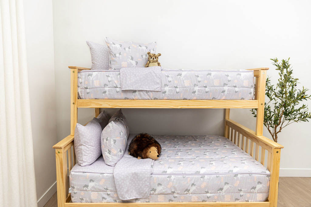 Enchanted Fairytale Zipper Bedding Set - Soft & Breathable Kids Bed Sheets with Secure Zipper Closure - Perfect for Nursery, Toddler Beds & Fantasy-Themed Bedrooms