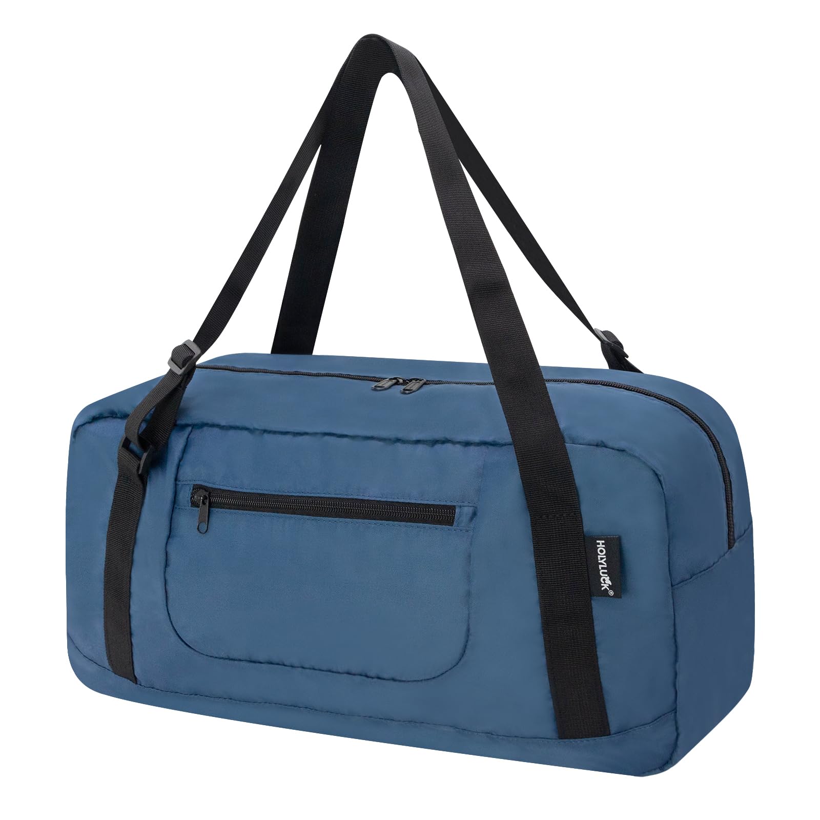 HOLYLUCK Foldable Travel Duffel Bag for Women & Men - Lightweight Gym Bag, Carry-On Luggage for Workouts, Sports, Weekend Trips - Airforce Blue | Perfect for Gym, Travel, Sports & Outdoor Activities