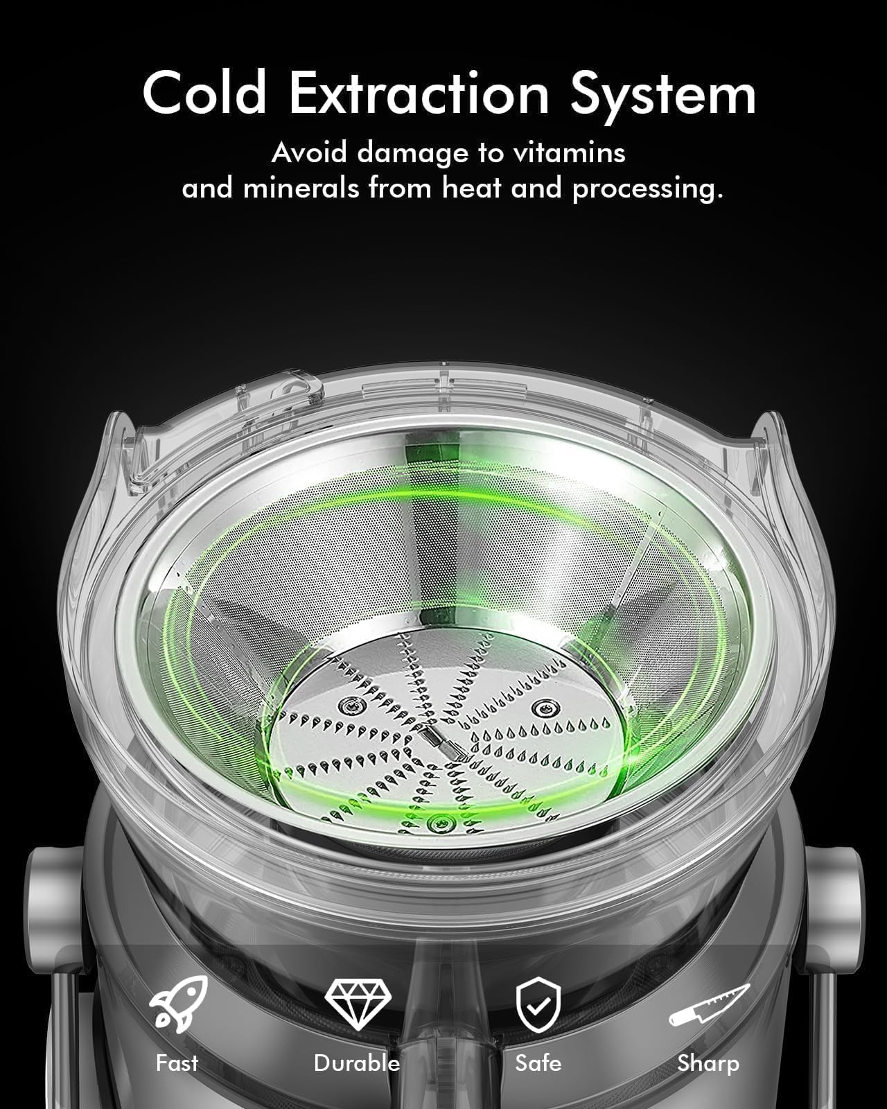 1300W High-Speed Centrifugal Juicer with 3.2